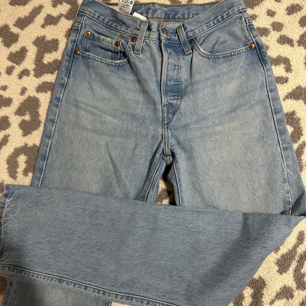 Levi's Light Blue Straight Leg Jeans